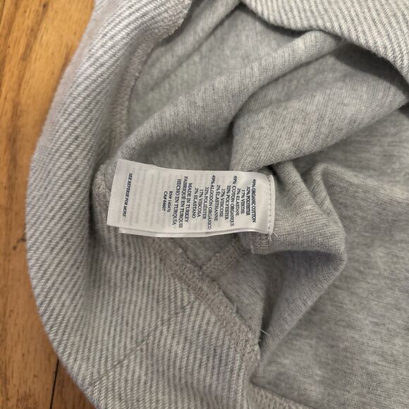 Faherty Baseball Sweater Crew Men’s Large Gray Navy Organic Casual Pullover - Picture 7 of 7